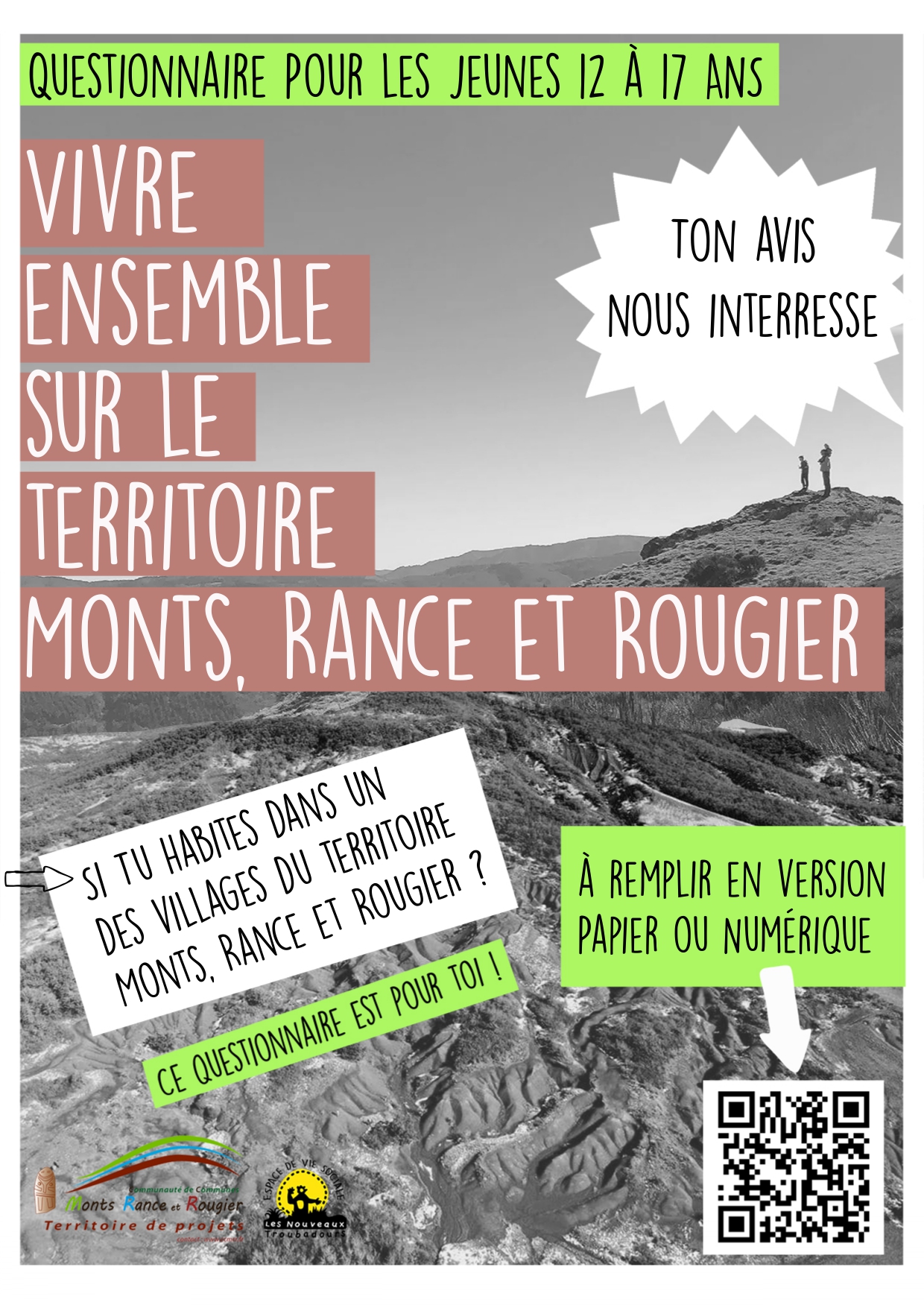 Lire la suite à propos de l’article Grande enquête pour les habitants du territoire, donnez nous votre avis !